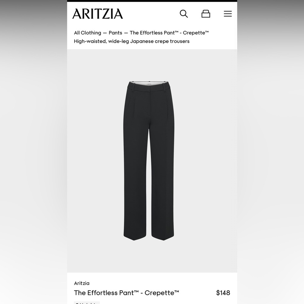 Wilfred Elegant Black Trousers